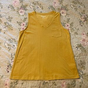 Ladies Natural Reflections Brand Shirt Mustard Yellow Size Medium NEW!!!
